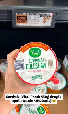 Biedronka Surówka colesław z białej kapusty Vital Fresh oferta