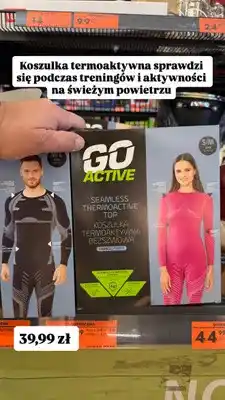 Biedronka Koszulka termoaktywna bezszwowa Go Active oferta