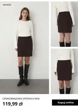 Greenpoint Ciemnobrązowa spódnica mini Greenpoint oferta