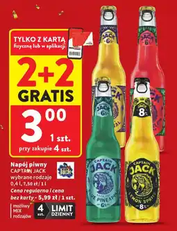 Intermarche Napój piwny Captain Jack oferta