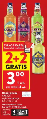 Intermarche Napój piwny GARAGE oferta