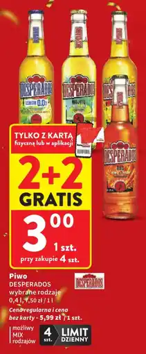 Intermarche Piwo DESPERADOS wybrane rodzaje oferta