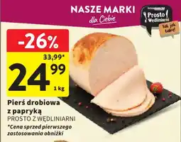 Intermarche Pierś drobiowa z papryką PROSTO Z WĘDLINIARNI oferta
