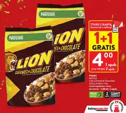 Intermarche Płatki Nestle Lion Caramel & Chocolate oferta