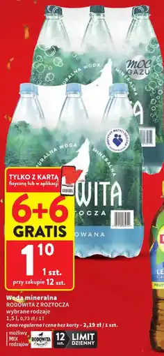 Intermarche Woda mineralna RODOWITA oferta