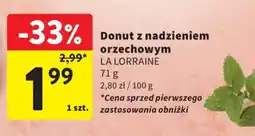 Intermarche Donut z nadzieniem orzechowym LA LORRAINE oferta