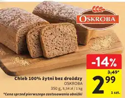 Intermarche Chleb 100% żytni bez drożdzy oferta