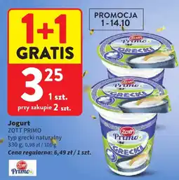 Intermarche Jogurt Zott Primo typ grecki naturalny oferta