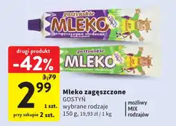 Intermarche Mleko zagęszczone GOSTYŃ oferta