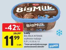 Intermarche Lody BIG MILK INTENSE oferta