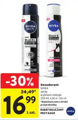 Intermarche Dezodorant NIVEA spray oferta