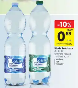 Intermarche Woda źródlana O LA LA! oferta