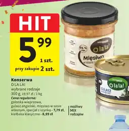 Intermarche Konserwa O LA LA! wybrane rodzaje oferta