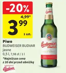 Intermarche Piwo BUDWEISER BUDVAR jasne oferta