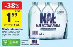 Intermarche Woda mineralna NAŁĘCZOWIANKA oferta