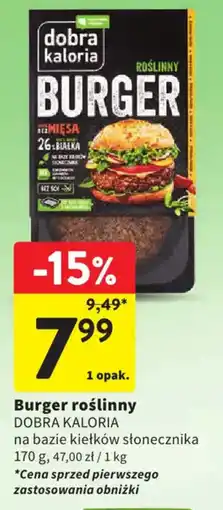 Intermarche Burger roślinny DOBRA KALORIA oferta