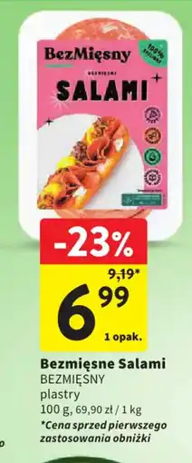 Intermarche Bezmięsne Salami BEZMIĘSNY oferta