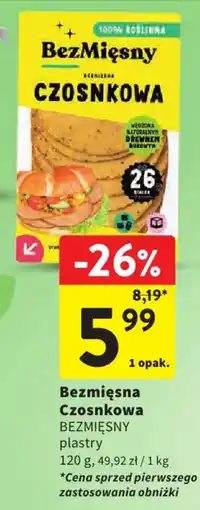 Intermarche Bezmięsna Czosnkowa oferta