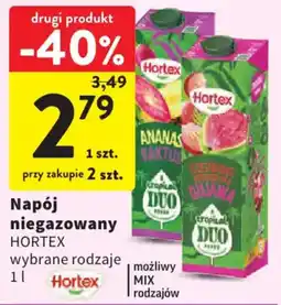 Intermarche Napój niegazowany Hortex wybrane rodzaje oferta
