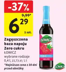Intermarche Zagęszczona baza napoju Zero cukru ŁOWICZ oferta