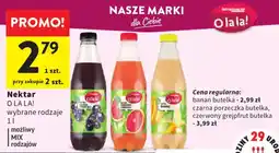 Intermarche Nektar O LA LA! wybrane rodzaje oferta