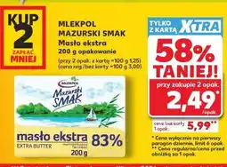 Kaufland Mlekpol Mazurski Smak Masło ekstra 83% oferta
