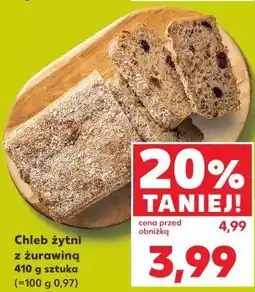 Kaufland Chleb żytni z żurawiną oferta