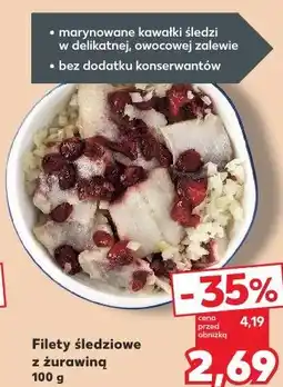 Kaufland Filety śledziowe z żurawiną oferta