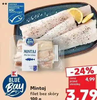 Kaufland Mintaj filet bez skóry Blue Bay oferta