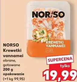 Kaufland Norso Krewetki vannamei obranie, gotowane oferta