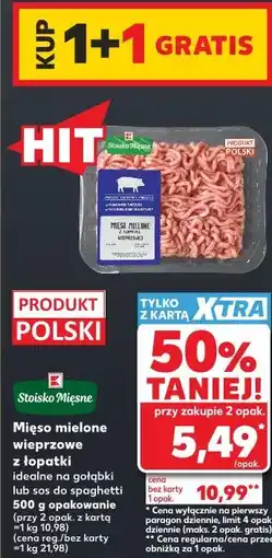 Kaufland Mięso mielone wieprzowe z łopatki Stoisko Mięsne oferta