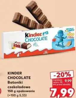Kaufland Kinder Chocolate Batoniki czekoladowe oferta
