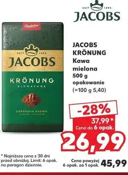 Kaufland Jacobs Krönung Kawa mielona oferta