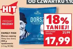 Kaufland Family Fish Dorsz czarny filety bez skóry oferta