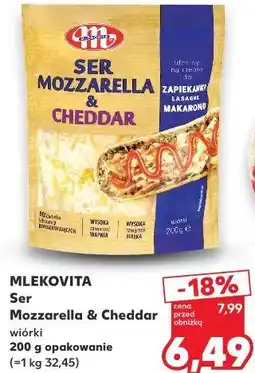 Kaufland Mlekovita Ser Mozzarella & Cheddar wiórki oferta