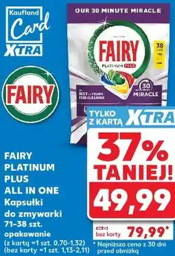 Kaufland Fairy Platinum Plus All in One Kapsułki do zmywarki oferta