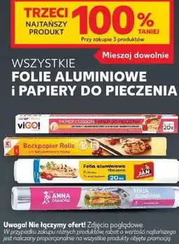 Kaufland Wszystkie folie aluminiowe i papiery do pieczenia oferta