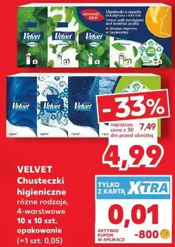 Kaufland VELVET Chusteczki higieniczne oferta