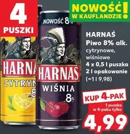 Kaufland Harnaś Piwo 8% alk. cytrynowe, wiśniowe oferta