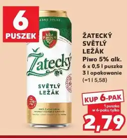 Kaufland Žatecký Světlý Ležák Piwo 5% alk oferta
