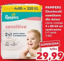 Kaufland Pampers Chusteczki nawilżane dla dzieci sensitive oferta