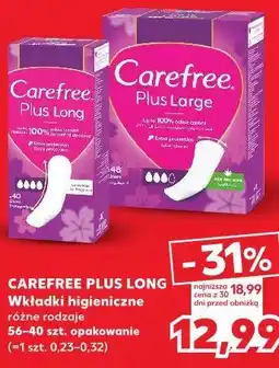 Kaufland CAREFREE PLUS LONG Wkładki higieniczne oferta