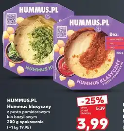 Kaufland HUMMUS.PL Hummus klasyczny z pesto pomidorowym lub bazyliowym oferta