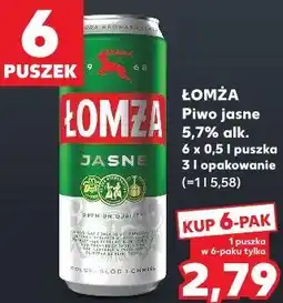 Kaufland Łomża Piwo jasne 5,7% alk oferta