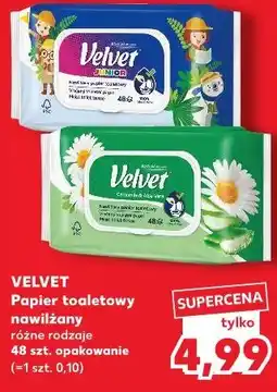 Kaufland VELVET Papier toaletowy nawilżany oferta