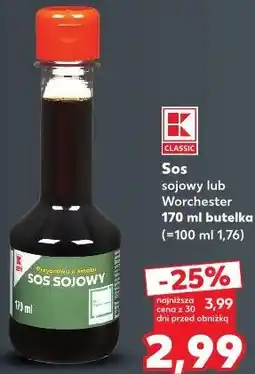 Kaufland K-Classic Sos sojowy lub Worchester oferta