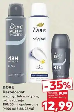 Kaufland DOVE Dezodorant w sprayu lub w sztyfcie oferta