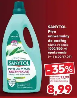 Kaufland Sanytol Płyn uniwersalny do podłóg oferta
