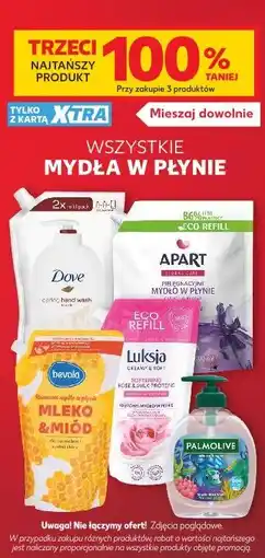 Kaufland Wszystkie mydła w płynie (Dove, Apart, Luksj, Palmolive) oferta