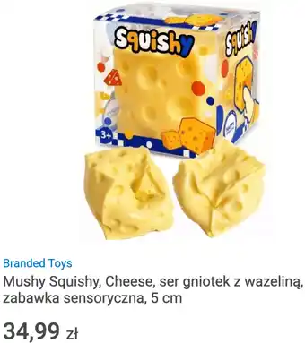 Mushy Squishy, Cheese, ser gniotek z wazeliną, zabawka sensoryczna, 5 cm